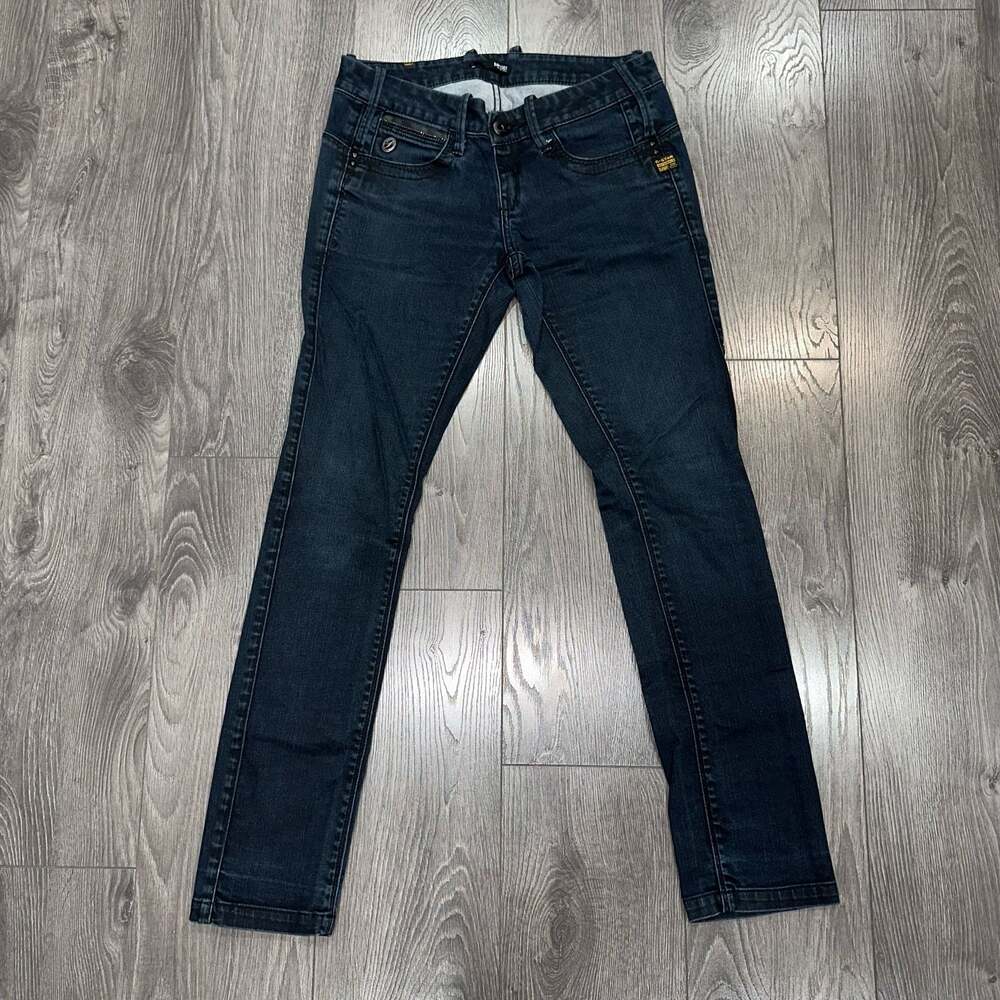 G-Star Raw Arc 3D Low Waist Skinny Jeans Dark Wash